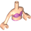 Набор LEGO Torso Friends Bright and Dark Pink Bikini Top Print, Light Flesh Arms with Hands, Light Flesh