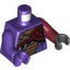 Набор LEGO Torso Ninjago Snake with Black and Copper Scales, Knives and Shoulder Pad Print / Dark Red Arm and Black Hand Left / Dark Purple Arm and Hand Right, Темно-фиолетовый