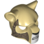 Набор LEGO Minifig Mask Feline with Black Nose, Bared Teeth and Ornate Gold Armor Plates Print, Tan