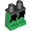Набор LEGO Legs and Black Hips with Black Markings Print, Зеленый