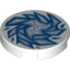 Набор LEGO Tile Round 2 x 2 with Bottom Stud Holder with Ice Print, Белый