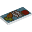 Набор LEGO Tile 2 x 4 with Carrots, Apple and '1.99' Print, Белый