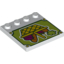 Набор LEGO Tile Modified 4 x 4 with Studs on Edge with Shopping Basket Print, Белый