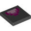 Набор LEGO Tile 2 x 2 with Light Purple, Medium Purple and Purple Minecraft Geometric Print, Черный