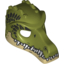 Набор LEGO Minifig Mask Crocodile with Teeth, Tan Lower Jaw and Dark Green Scales Print, Оливковый
