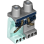 Набор LEGO Left Leg, Trans-Light Blue Right Leg, and Light Bluish Gray Hips with Dark Blue Armor with Scales, Dark Tan Straps and Gray Talons Print, Светлый сине-серый