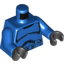 Набор LEGO Torso SW Armor Clone Trooper with Belt with Pockets Print (Senate Commando) / Blue Arms / Black Hands, Голубой