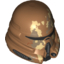 Набор LEGO Minifig Helmet SW Airborne Clone Trooper with Tan and Dark Tan Camouflage Print, Medium Dark Flesh