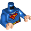 Набор LEGO Torso Shirt with Female Outline, Belt and Red and Yellow Superman Logo Print / Blue Arms / Light Flesh Hands, Голубой