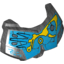 Набор LEGO Hero Factory Chest Armor Small with Dark Azure and Yellow Print (Gali), Pearl Dark Gray