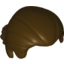 Набор LEGO Minifig Hair Straight Cut and Short Ponytail, Темно-коричневый