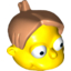 Набор LEGO Minifig Head Modified Simpsons Martin Prince with Flesh Hair Print, Желтый