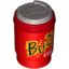 Набор LEGO Cup, Take Out Cup with Flat Silver Lid and 'BUZZ COLA' Print, Красный