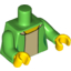 Набор LEGO MINI UPPER PART NO. 2975, Ярко-зеленый