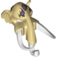 Набор LEGO Minifig Mask Mammoth with White Tusks and Purple Sinew Patches on Forehead Print, Tan