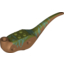 Набор LEGO Dino Body Raptor with Olive Green Top with Medium Azure Stripes Print, Medium Dark Flesh