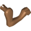 Набор LEGO Dino Leg Small (Front) Raptor Right with Black Claws Print [Medium Dark Flesh], Medium Dark Flesh