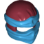 Набор LEGO Minifig Ninjago Wrap Type 2 with Dark Azure Wraps and Knot Pattern, Темно-красный