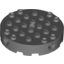 Набор LEGO CIRCLE BRICK 6X6 W/4.85 HOLE, Темный сине-серый