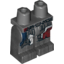 Набор LEGO Legs and Hips with Dark Red, Dark Blue and Silver Armor Print (Ultron MK1), Pearl Dark Gray