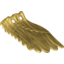 Набор LEGO Wing 4 x 7 Left with Feathers and Handles for Clips, Pearl Gold