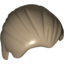Набор LEGO Minifig Hair Combed Front to Rear, Dark Tan