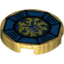 Набор LEGO FLAT TILE 2X2, ROUND NO. 1025, Pearl Gold