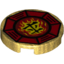 Набор LEGO FLAT TILE 2X2, ROUND NO. 1026, Pearl Gold