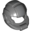 Набор LEGO Minifig Helmet Space with Open Visor Large and Silver Stripe Print, Темный сине-серый