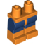 Набор LEGO Legs with Orange Boots and Orange Hips, Темно-синий