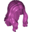 Набор LEGO Minifig Hair - Long Wavy with Centre Part, Пурпурный