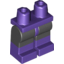 Набор LEGO Legs with Dark Purple Boots and Dark Purple Hips, Черный