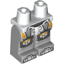 Набор LEGO Legs and White Hips with Orange and Gold Circuitry and Gray Armor, Knee Pads and Boots Print, Светлый сине-серый