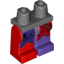 Набор LEGO Minifig Legs and Dark Bluish Gray Hips - Jestro [70316], Красный