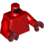 Набор LEGO Torso Bare Chest with Muscles and Dark Red Spots Print / Red Arms / Dark Red Hands, Красный