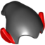 Набор LEGO Minifig Hat, Elf Drooping with Pointy Ears [Plain], Черный
