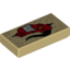 Набор LEGO Tile 1 x 2 with Red Globlin Print, Tan