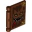 Набор LEGO Minifig Book Cover with Monster Face Print [70316], Красно-коричневый