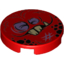 Набор LEGO FLAT TILE 2X2, ROUND NO. 1039, Красный