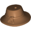 Набор LEGO Minifig Hat - Wide Brimmed, Medium Dark Flesh