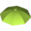 Набор LEGO Minifig Umbrella Top with No Bottom Flaps, 6 x 6 with Top Stud, Лайм