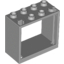 Набор LEGO Window 2 x 4 x 3 Frame with Hollow Studs, Светлый сине-серый
