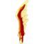 Набор LEGO Minifig Sword Serrated with Marbled Red Pattern, Trans-Neon Green