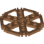 Набор LEGO Technic Plate Rotor 6 Blade with Clip Ends Connected [aka Water Wheel], Medium Dark Flesh