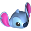 Набор LEGO Head Alien with Large Notched (Dark Pink Inner) Ears, Fur Tufts, and Circular Dark Blue Nose print - Stitch, Medium Blue