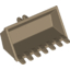 Набор LEGO SHOVEL 4X6X2 1/3 FRIC/FORK, Dark Tan