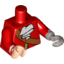 Набор LEGO MINI UPPERPART W.HOOK, LEFT NO. 3322, Красный