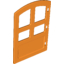 Набор LEGO Door 1 x 4 x 4 with Four Panes and Curved Top, Оранжевый