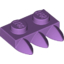Набор LEGO Plate Special 1 x 2 with Three Teeth [Tri-Tooth], Medium Lavender