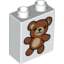 Деталь LEGO DUPLO BRICK 1X2X2 "NO. 37", Не определен